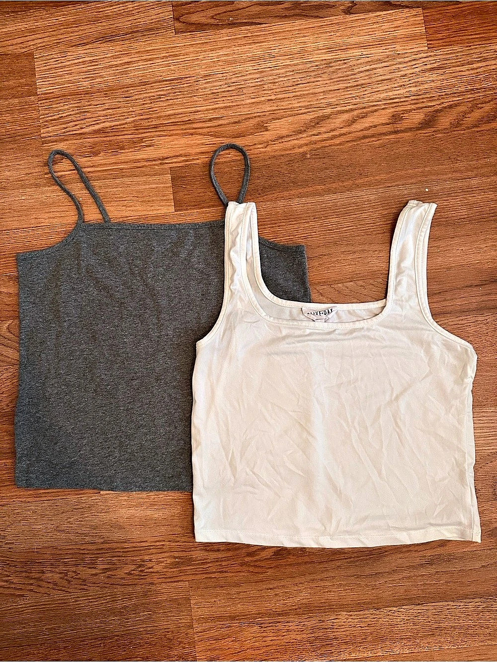White & Gray Tank Top Set Like New